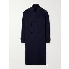 Gucci Coats Gucci Double-breasted wool overcoat blue