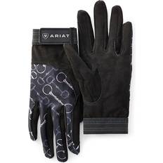 Ariat Equestrian Ariat Tek Grip Gloves Charcoal Bit