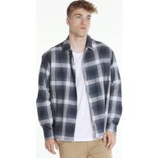 Unisex Jacketts BY GARMENT MAKERS Sustainable; obviously! Unisex Storm Checked Overshirt Shirt, Navy Blazer