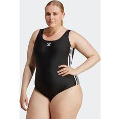 Adidas Women Swimsuits adidas Women's Adicolor 3-Stripe Plus One-Piece Swimsuit, 4X, Black/White