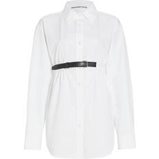Alexander Wang Belted Cotton Button-up Tunic