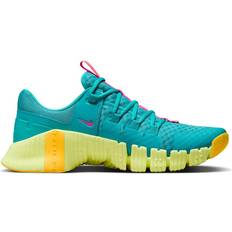 Green Gym & Training Shoes Nike Free Metcon 5 M - Dusty Cactus/Glacier Blue/Laser Orange/Fierce Pink