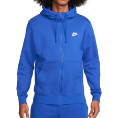 Nike Sportswear Club Fleece Men's Full-Zip Hoodie - Game Royal/White