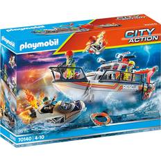 Cities Play Set Playmobil Fire Rescue with Personal Watercraft 70140