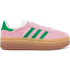 Pink - Women - adidas Gazelle Shoes adidas Gazelle Bold W - True Pink/Green/Cloud White
