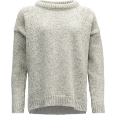 Strikkegensere Devold Nansen Sweater Woman's - Grey Melange
