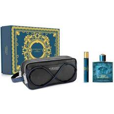 Versace Herren Geschenkboxen Versace Eros Gift Set EdT 100ml + EdT 10ml + Toilet Bag