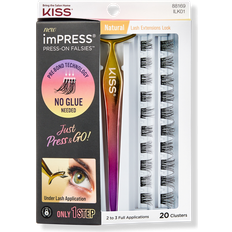 Eye Makeup Kiss imPRESS Press-On Falsies Clusters Natural