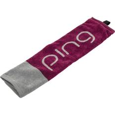 Ping Golf Accessories Ping Tri-Fold Golf Towel, Pink/Grey