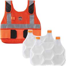 Work Vests Ergodyne Chill-Its Phase Change Cooling Vest, Premium FR, Large/X-Large, Orange, 6215