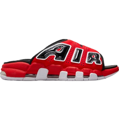 Nike Men Slides Nike Air More Uptempo - University Red/Black/Clear/White