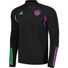 Jackets & Sweaters adidas Bayern Munich Black 2023/24 Training Quarter-Zip Top Men's