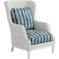 Wing Chairs Armchairs Tommy Bahama Ocean Breeze Vero Blue/White 45"