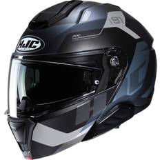 HJC Motorcycle Helmets HJC i91 Carst Klapphelm, schwarz-grau-silber, Größe