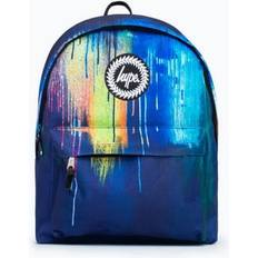 Hype Bags Hype Unisex Navy Watercolour Drips Crest Backpack