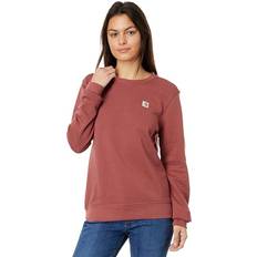 Red - Women Sweaters Carhartt Relaxed-Fit Midweight French Terry Crew-Neck Sweatshirt for Ladies Apple Butter