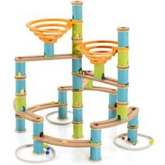Costway Building Games Costway 162 Pieces Bamboo Marble Run Educational Learning Toy Set