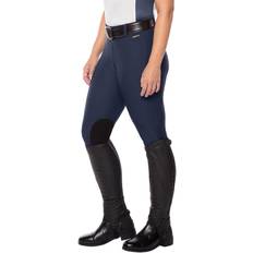 Riding Helmets Kerrits Microcord Knee Patch Tights Ink Blue
