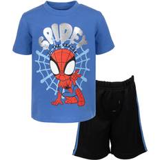 Other Sets Marvel Spidey and His Amazing Friends Spider-Man Little Boys Graphic T-Shirt and Mesh Shorts Outfit Set Blue/Black