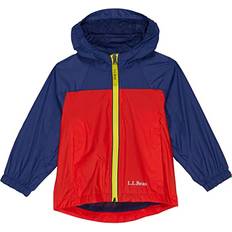 Rainwear L.L.Bean Discovery Rain Jacket Color-Block Toddler Lobster Red/Dark Royal Blue Clothing Red 3T