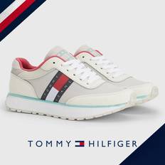 Tommy Hilfiger Damen Schuhe Tommy Hilfiger jeans retrorunner damen turnschuhe sportschuhe Beige EN0EN02054YBI