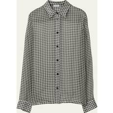 Burberry Blouses Burberry Houndstooth Button-Front Blouse