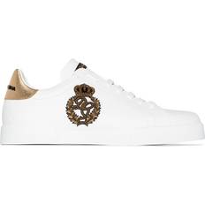 Dolce & Gabbana Schuhe Dolce & Gabbana Portofino Sneakers White/Gold Alligator white
