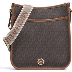 Michael Kors Luisa Large Signature Logo Messenger Bag - Brown/Luggage