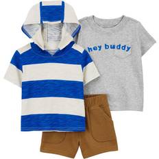 Bodysuits Carter's Baby Boys 3-pc. Short Set, Months, Blue Blue