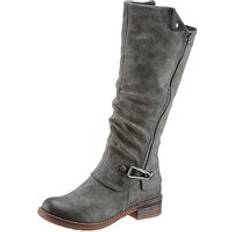 Rieker Women Shoes Rieker 94652-45 Morelia Tex Grey Womens Knee-high Boots