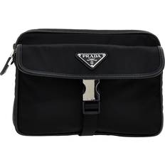 Prada Bags Prada Re-Nylon Saffiano crossbody bag Black