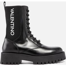 Valentino Schuhe Valentino Women's Thory Leather Lace-Up Boots Schwarz