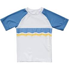 UV Clothes Children's Clothing Toddler, Child Boys Sunrise Stripe Ss Rash Top Open Blue