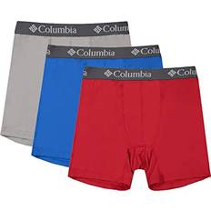Columbia Underwear Columbia Men's Performance Stretch Boxer Briefs Pack, Red/Blue/Grey