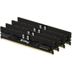 128 GB - DDR5 RAM minne Kingston Fury Renegade Pro Black DDR5 6000MHz 4x32GB ECC (KF560R32RBEK4-128)