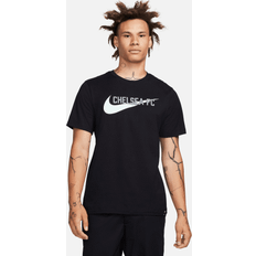Nike T-shirts Nike Chelsea Swoosh T-Shirt Black