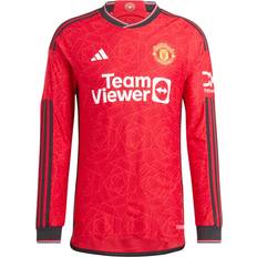 Adidas Manchester United FC Game Jerseys adidas Men's Replica Manchester United Long Sleeve Home Jersey 23/24-2xl no color