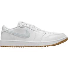 Men Golf Shoes Nike Air Jordan 1 Low G M - White/Gum Medium Brown/Pure Platinum