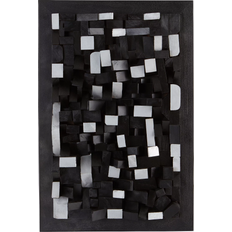 Homeroom Reymond Matt Black/Silver Grey Veggdekorasjon 51x60cm
