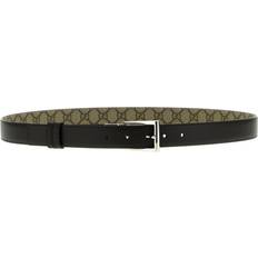 Gucci Belts Gucci Rectangular buckle reversible belt Brown