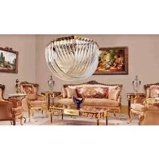 JVMoebel Living Room Luxury Gold Pendelleuchte 60cm