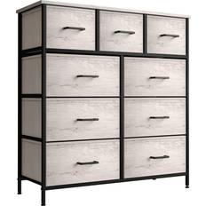 Chest of Drawers Sorbus Dresser with 9 Drawers Greige 39.5x39.5"