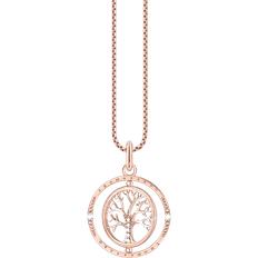 Thomas Sabo Tree of Love Necklace - Rose Gold/Transparent