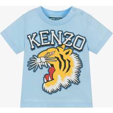 Kenzo Children's Clothing Kenzo Kenzo Kids Blue Varsity Tiger Organic Cotton T-Shirt