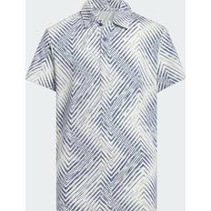 XS Poloshirts adidas Kid's Herringbone Scripted Polo Shirt - Crystal Jade (IM8255)
