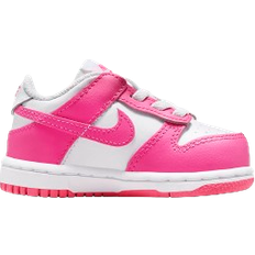 Pink Children's Shoes Nike Dunk Low TD - White/Laser Fuchsia