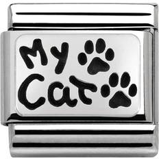 Nomination Jewelry Nomination Composable Classic Link My Cat Charm - Silver/Black