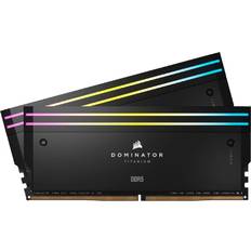 Corsair 48 GB - 6000 MHz - DDR5 RAM minne Corsair Dominator Titanium RGB DDR5 6000MHz 2x24GB ECC (CMP48GX5M2B6000C30)