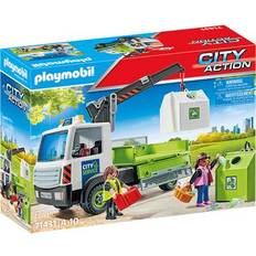 Städte Spielsets Playmobil Glass Recycling Truck with Container 71431