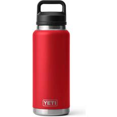 Water Bottles Yeti Rambler with Chug Cap Rescue Red Water Bottle 36fl oz